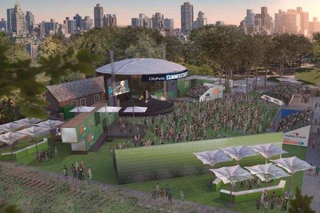A rendering of what the new Central Park SummerStage will look like.